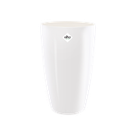 brussels diamond round high 27cm white